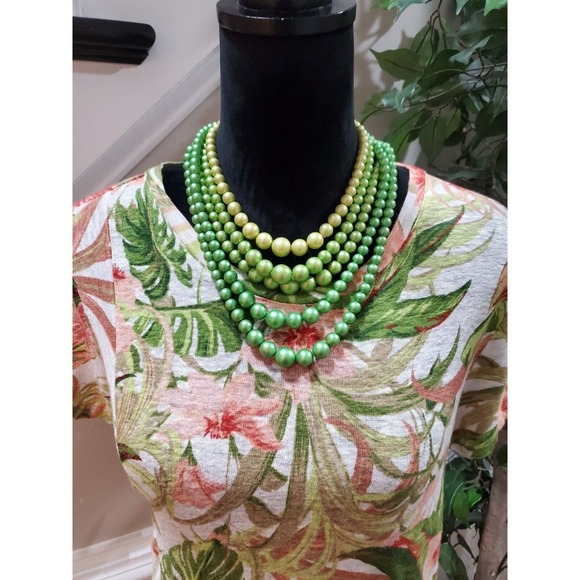 J. Jill Womens Multicolor Floral 100% Linen Round Neck Short Sleeve Top Blouse M - Picture 13 of 13